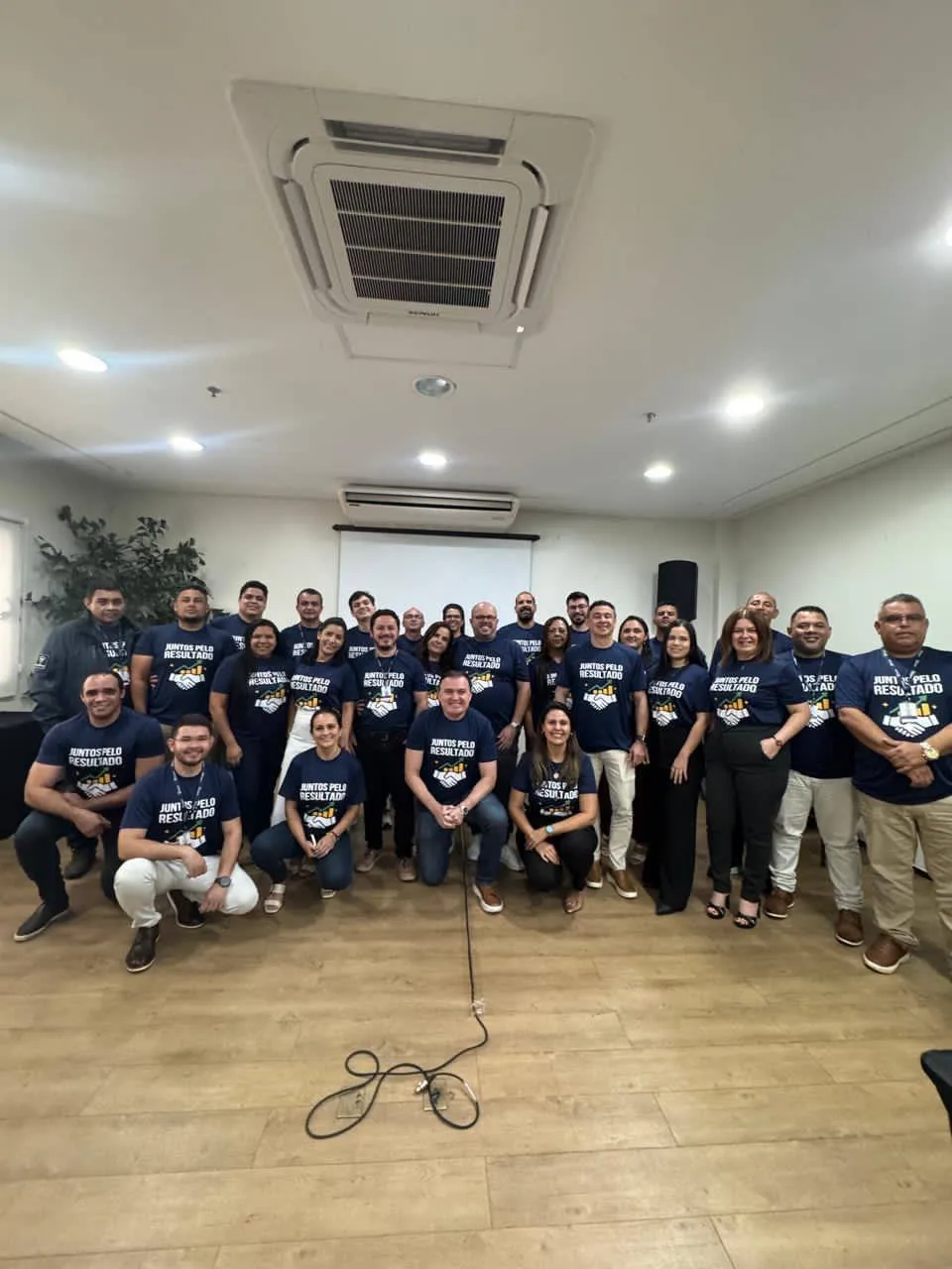 Equipe do Grupo Patrimônio reunida em evento interno